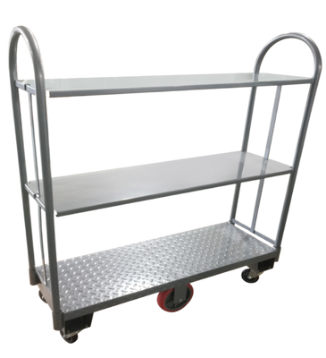 Omcan USA 44679 16" D x 63" W 4 Casters Steel Utility Cart