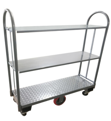 Omcan USA 44679 16" D x 63" W 4 Casters Steel Utility Cart
