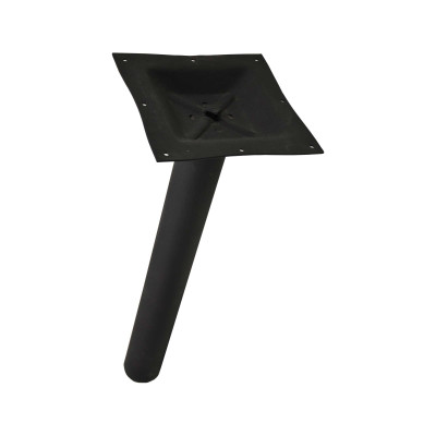 Omcan USA 43510 4.5" Dia. x 40" H Black Metal Square Spider Top Table Column