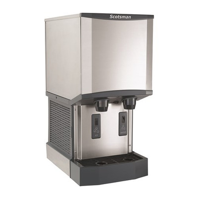 Scotsman HID312ABX-1 Meridian 260 Lbs. Stainless Steel Air-Cooled Nugget Ice and Water Dispenser - 115 Volts