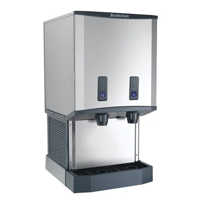 Scotsman HID540ABX-1 Meridian 500 Lbs. Stainless Steel Air-Cooled Nugget Ice and Water Dispenser - 115 Volts