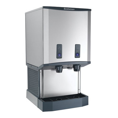 Scotsman HID540ABX-1 Meridian 500 Lbs. Stainless Steel Air-Cooled Nugget Ice and Water Dispenser - 115 Volts