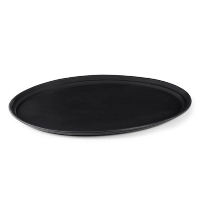 Bon Chef 53506 Plastic Black Oval Tray