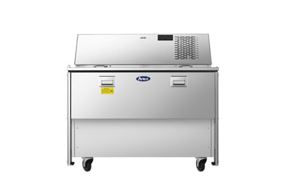 Atosa AMC-4901 49" W Stainless Steel Sliding Door Refrigerated Single Sided Milk Cooler - 115 Volts