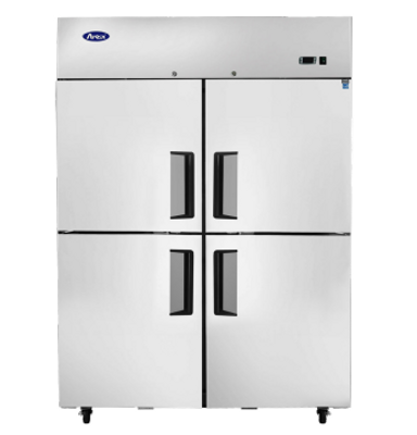 Atosa MBF8011GR 43.2 Cu. Ft. Stainless Steel Two-Section Solid Doors Reach-In Atosa Refrigerator - 115 Volts