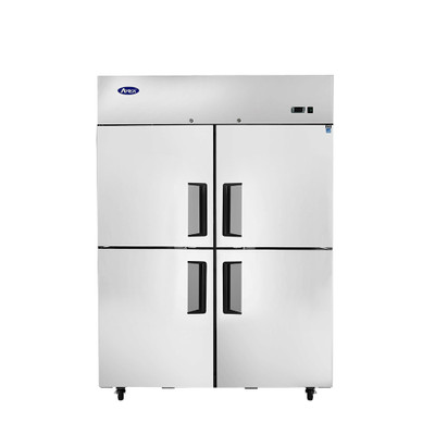Atosa MBF8011GR 43.2 Cu. Ft. Stainless Steel Two-Section Solid Doors Reach-In Atosa Refrigerator - 115 Volts