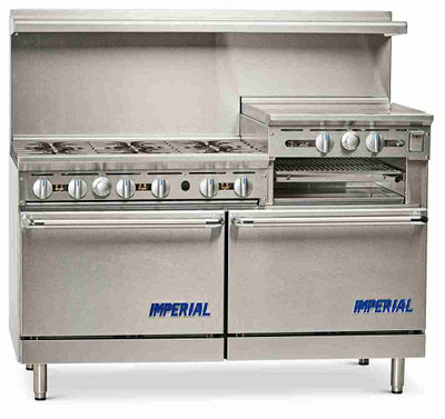 Imperial IR-4-RG36-XB LP 60" Liquid Propane Pro Series Restaurant Range - 223,000 BTU
