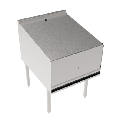 Krowne KR29-24RD-LC 24" W Freestanding Royal Series Underbar Liquor Bottle Display Unit with Removable Locking Cover