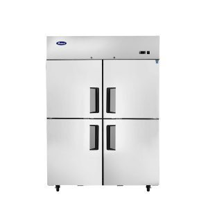 Atosa MBF8008GR 43.2 Cu. Ft. Stainless Steel Two-Section Solid Doors Reach-In Atosa Freezer - 115 Volts