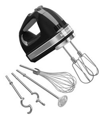 KitchenAid KHM926OB 9-Speed Onyx Black Hand Mixer - 120 Volts