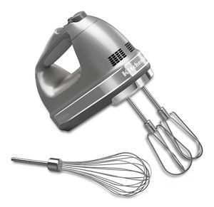 KitchenAid KHM7210CU 7-Speed Silver Hand Mixer - 120 Volts