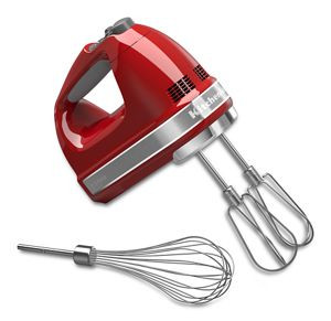 KitchenAid KHM7210ER 7-Speed Empire Red Hand Mixer - 120 Volts