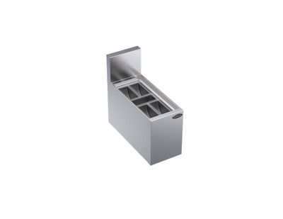Krowne KR19-MG8 8" W x 18.5" D Stainless Steel Royal Series Underbar Garnish Station