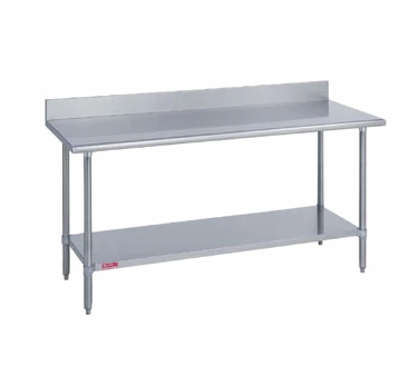 Duke 316S-3024-5R 30" W x 24" D Stainless Steel Work Table