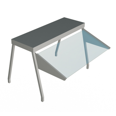 Duke 837-1SN 44-3/8"W Stainless Steel Construction Buffet Shelf
