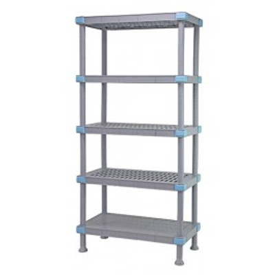 Quantum QP183674V4S1 36" W x 18" D Gray Millenia Shelving Unit