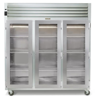 Traulsen RHF332W-FHG 86.13" Three-Section Glass Door Spec-Line Heated Cabinet