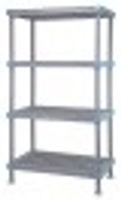 Quantum QP212450VS-4 24" W x 21" D Gray 4 Shelves Millenia Shelving Unit