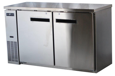 Spartan Refrigeration SSBB-60 60.75" W Stainless Steel 2 Solid Doors Back Bar - 115 Volts