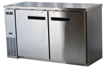 Spartan Refrigeration SSBB-60 60.75" W Stainless Steel 2 Solid Doors Back Bar - 115 Volts