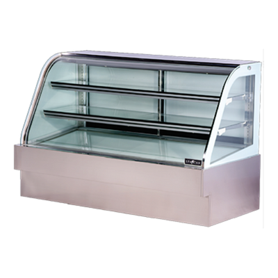 Spartan Refrigeration SD-72 47.25" W Stainless Steel 2 Shelves Full Service Curved Glass Deli Case - 110 Volts
