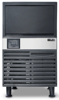 Spartan Refrigeration SUIM-120 40 Lbs. Stainless Steel Cube-Style Ice Maker With Bin - 115 Volts