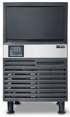 Spartan Refrigeration SUIM-120 40 Lbs. Stainless Steel Cube-Style Ice Maker With Bin - 115 Volts
