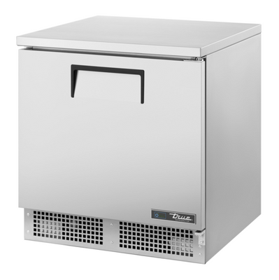 True TFT-32-HC 32.12" W Stainless Steel and Aluminum 1 Door Work Top Refrigerator - 115 Volts