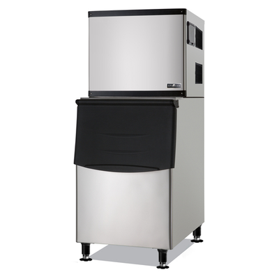 Spartan Refrigeration SMIM-500 275 Lbs. Stainless Steel Cube-Style Ice Maker With Bin - 115 Volts