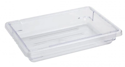 Omcan USA 85115 12" W x 3.5" H x 18" D Clear Polycarbonate Rectangular Food Storage Container