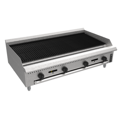 Venancio USA PCB48G-CT-LP 48" W Radiant Manual Controls Liquid Propane Prime Radiant Charbroiler - 120,000 BTU