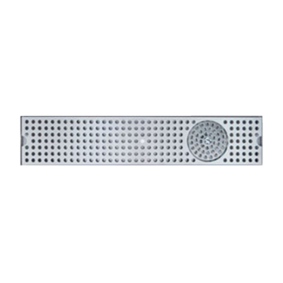 Micro Matic DP-120D-45GR 45" W x 5" D Stainless Steel with Drain and Glass Rinser Drip Tray Trough