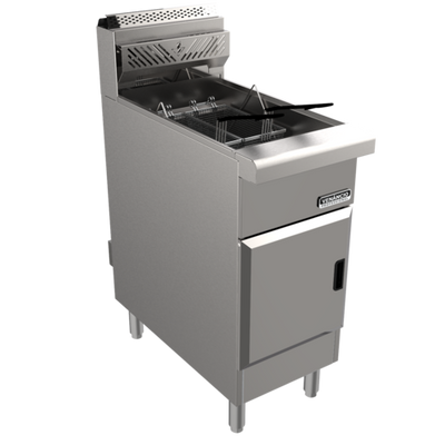 Venancio USA RFB40-NG 16&quot; W Stainless Steel Natural Gas Restaurant Fryer - 90,000 BTU