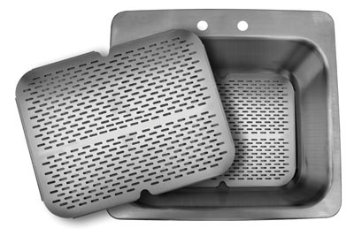 Advance Tabco K-610K Stainless Steel Removable Perforated Bottom Strainer