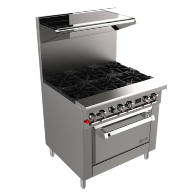 Venancio USA G24ST-24B-NG 24" W 4 Burners Natural Gas Genesis Series Restaurant Range - 102,000 BTU