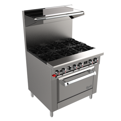 Venancio USA G602ST-60B-NG 60" W 10 Burners Natural Gas Genesis Series Restaurant Range - 245,000 BTU