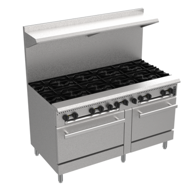 Venancio USA PRO60G-ST-NG 60" W 10 Burners Natural Gas Prime Restaurant Range - 310,000 BTU