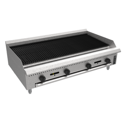 Venancio USA PCB48G-CT-NG 48" W Radiant Manual Controls Natural Gas Prime Radiant Charbroiler - 120,000 BTU