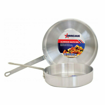 Omcan USA 43443 5 Qt. Aluminum Riveted Handle Saute Pan