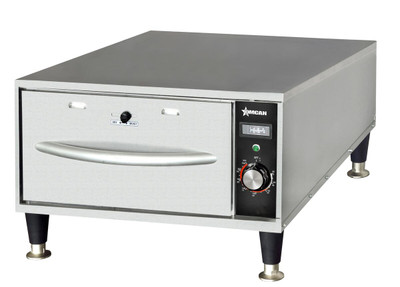 Omcan USA 47546 Stainless Steel Single Freestanding Narrow Drawer Warmer - 120 Volts