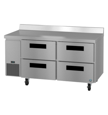 Hoshizaki WLR67B-D4 19.97 Cu. Ft. Stainless Steel Reach-In 4 Drawers Steelheart Series Worktop Refrigerator - 115 Volts