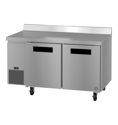 Hoshizaki WLR60B 17.22 Cu. Ft. Stainless Steel Reach-In 2 Solid Doors Steelheart Series Worktop Refrigerator - 115 Volts