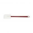 CAC China KUSF-S-16 16.25" Silicone with Red Handle and White Flat Blade Scraper (1 Each)