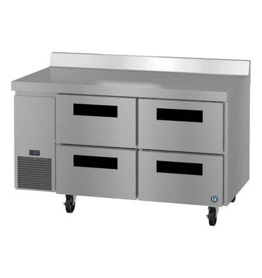 Hoshizaki WLR60B-D4 17.22 Cu. Ft. Stainless Steel Reach-In 4 Drawers Steelheart Series Worktop Refrigerator - 115 Volts