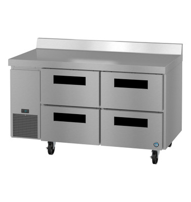 Hoshizaki WLR60B-D4 17.22 Cu. Ft. Stainless Steel Reach-In 4 Drawers Steelheart Series Worktop Refrigerator - 115 Volts