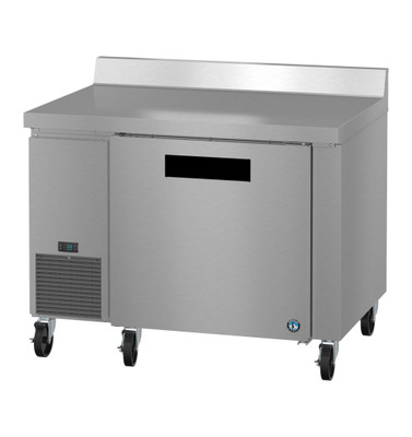 Hoshizaki WLR46B 11.78 Cu. Ft. Stainless Steel Reach-In 1 Solid Door Steelheart Series Worktop Refrigerator - 115 Volts
