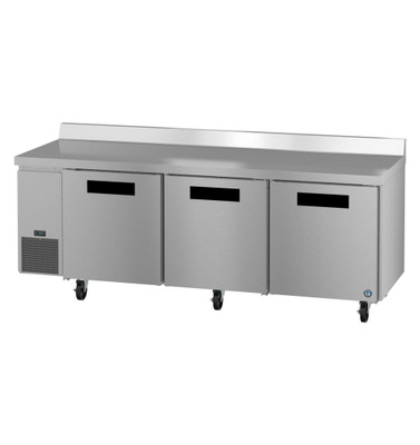 Hoshizaki WLR93B 30.17 Cu. Ft. Stainless Steel Reach-In 3 Solid Doors Steelheart Series Worktop Refrigerator - 115 Volts