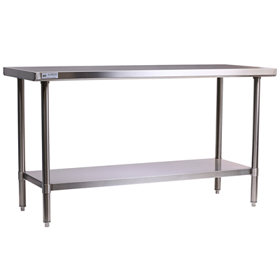 Allmont 24" x 60" 16 Gauge Stainless Steel Work Table with SS Undershelf and Legs