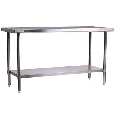 Allmont 24" x 60" 16 Gauge Stainless Steel Work Table with SS Undershelf and Legs