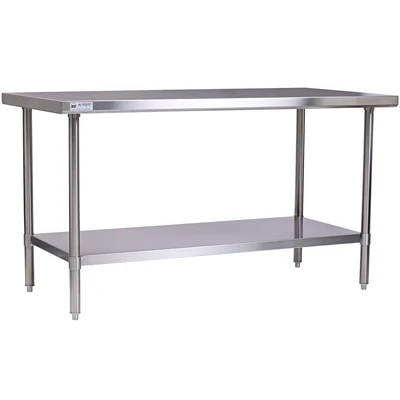 Allmont 30" x 60" 16 Gauge Stainless Steel Work Table with SS Undershelf and Legs